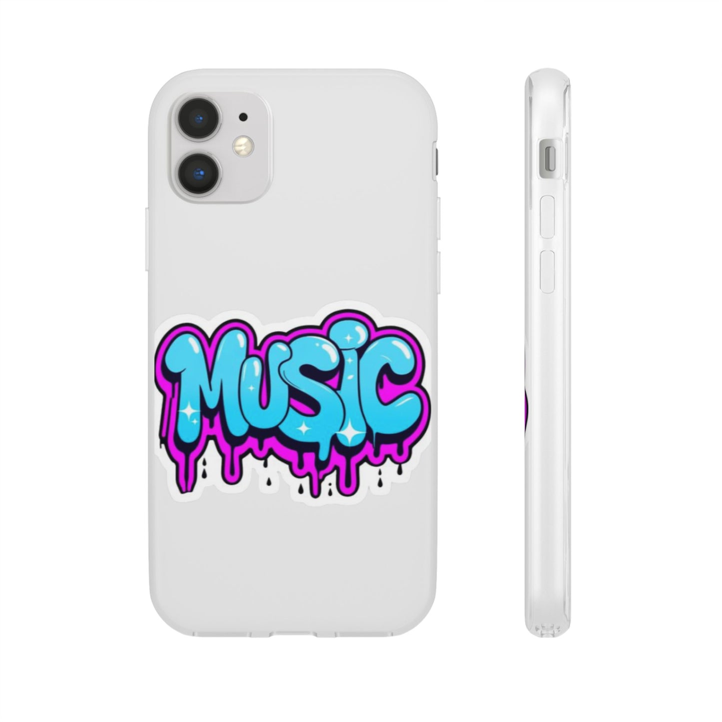 Music Graffiti Phone Case — Trendy Flexible Protective Cover