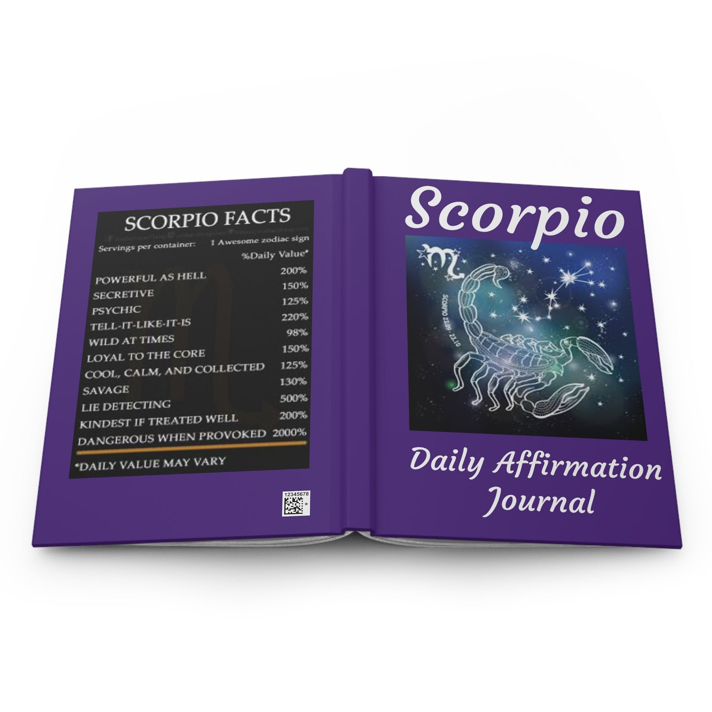 Scorpio Daily Affirmation Hardcover Journal Matte