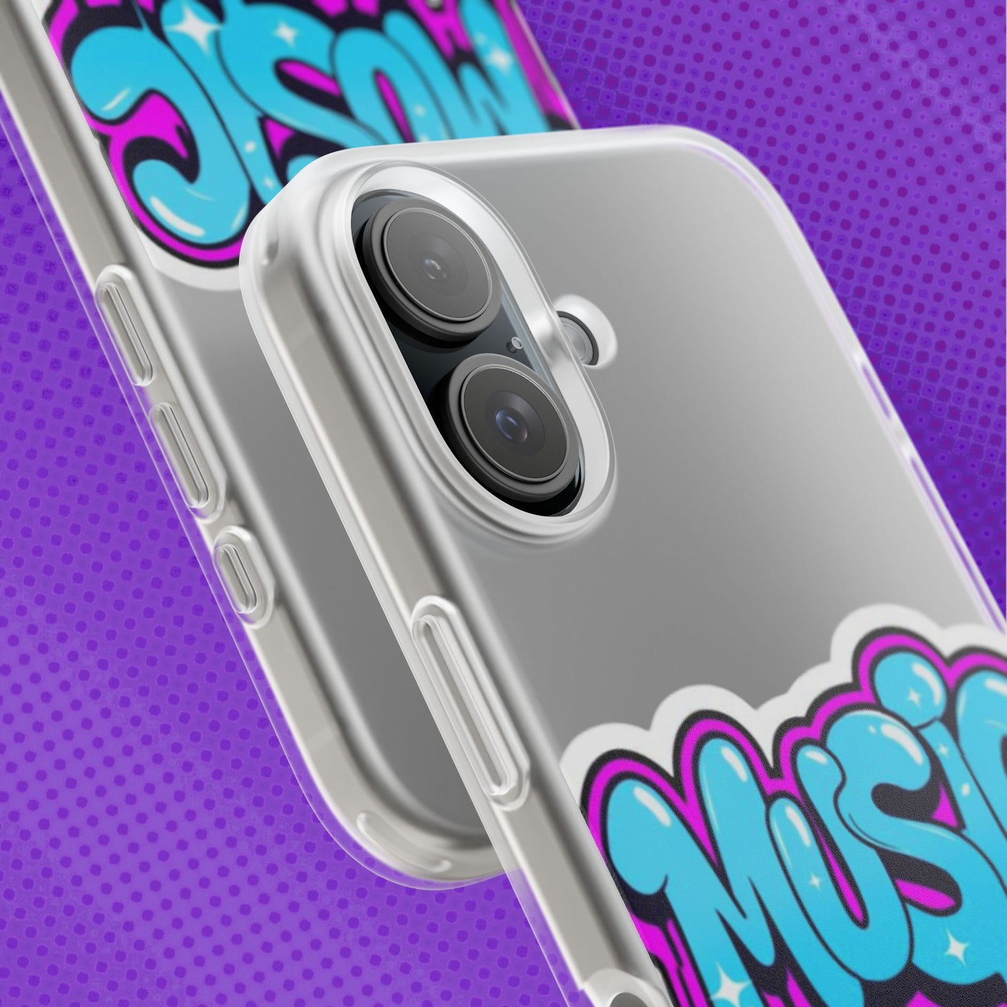 Music Graffiti Phone Case — Trendy Flexible Protective Cover
