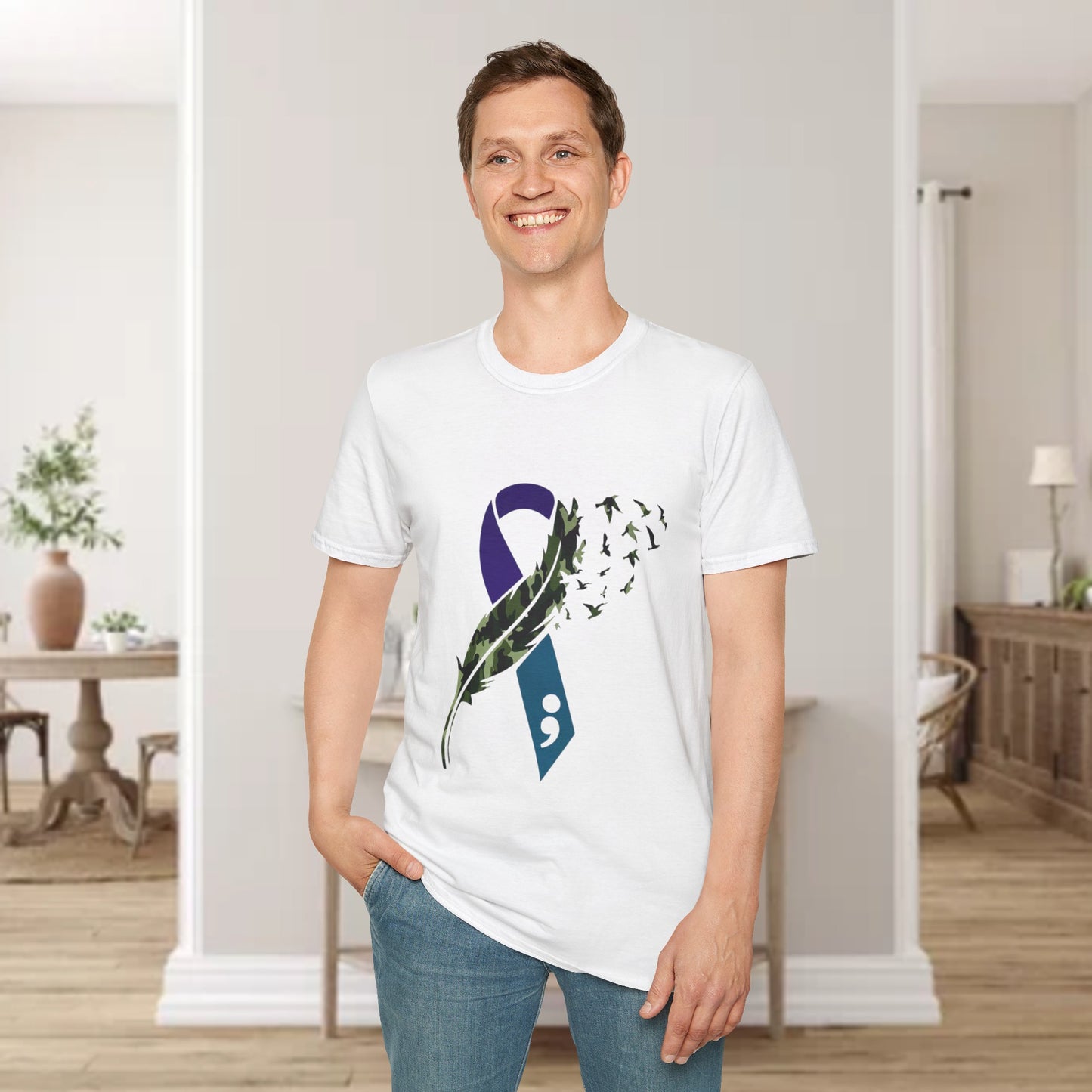 Suicide Awareness Unisex Softstyle T-Shirt (men’s)