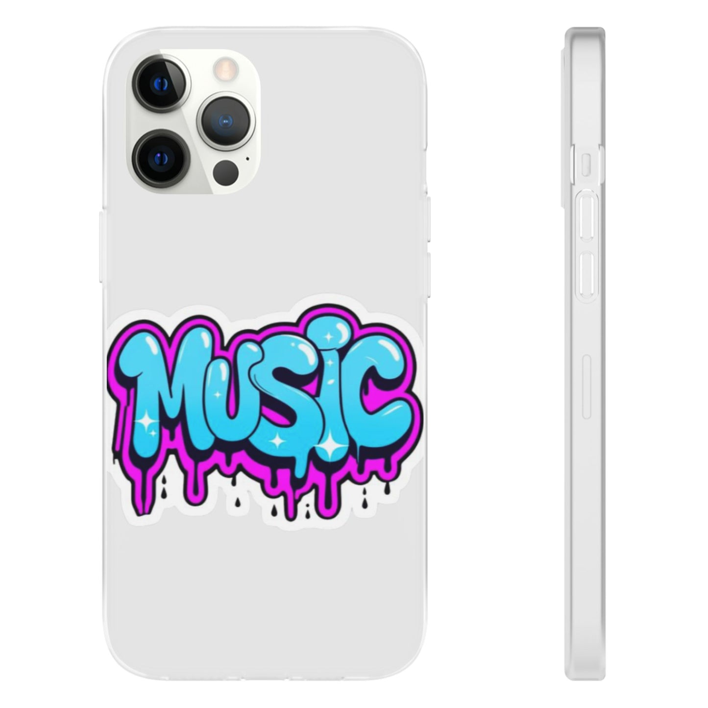 Music Graffiti Phone Case — Trendy Flexible Protective Cover
