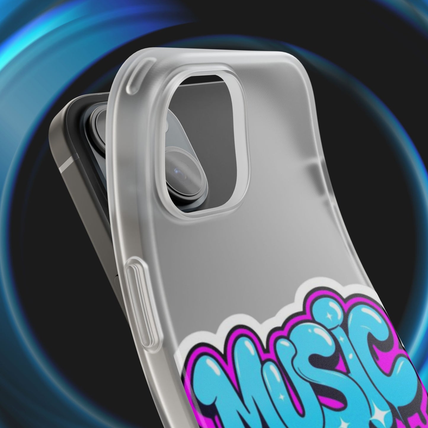 Music Graffiti Phone Case — Trendy Flexible Protective Cover