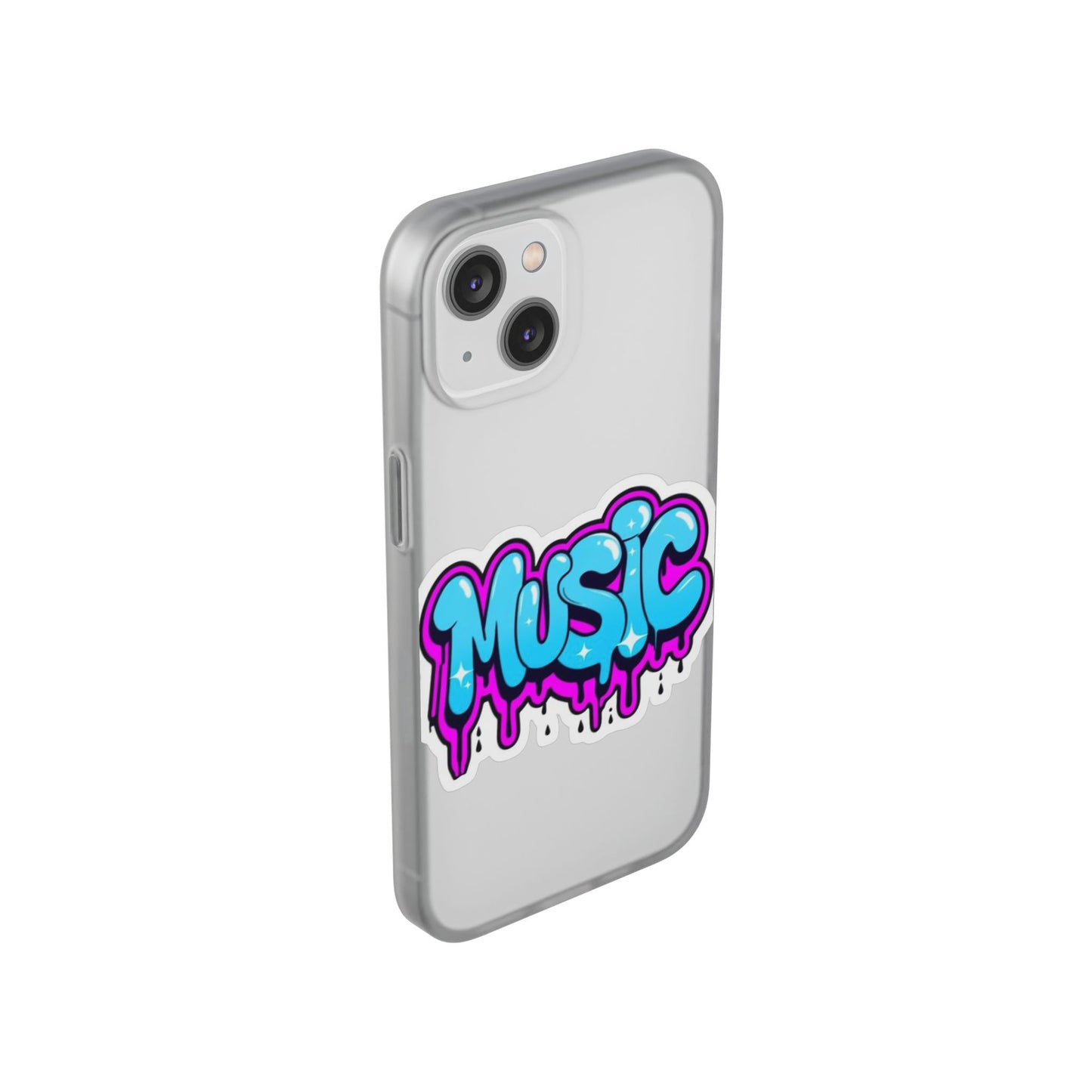 Music Graffiti Phone Case — Trendy Flexible Protective Cover