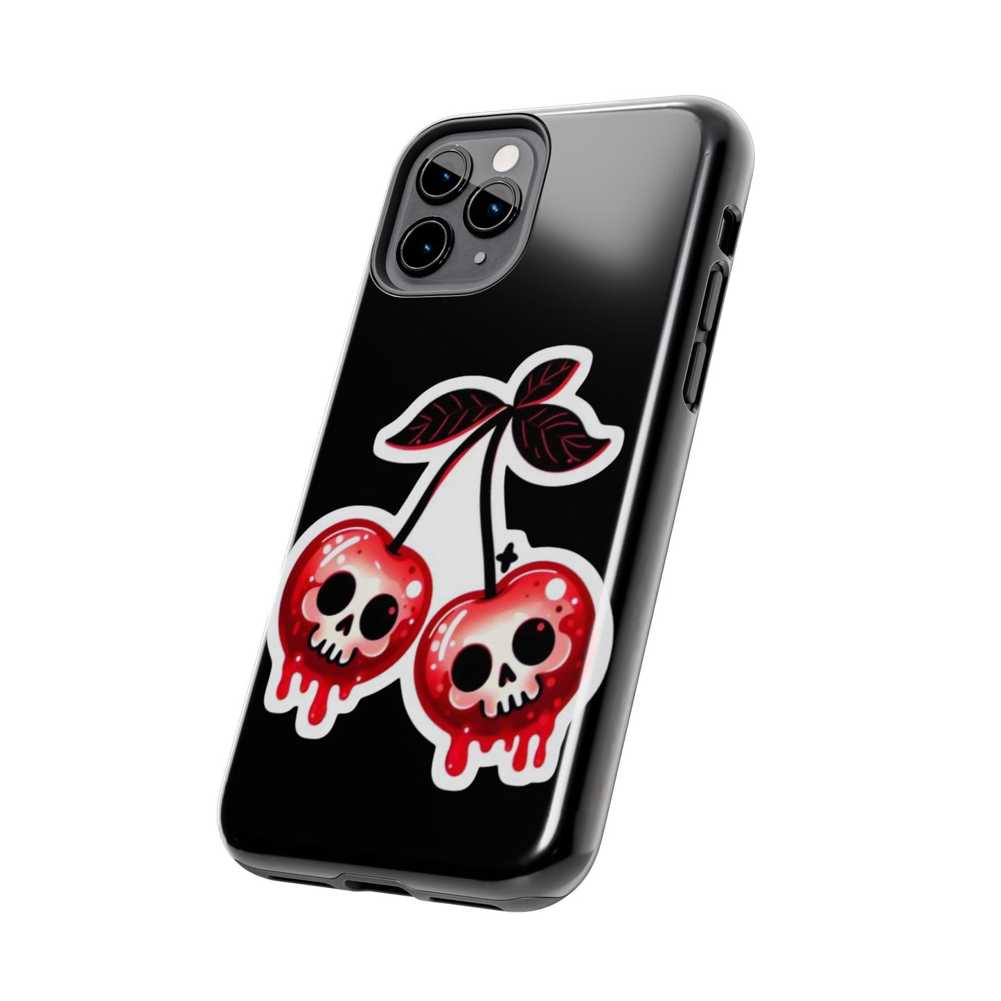 Tough Phone Case — Dripping Skull Cherries Graphic