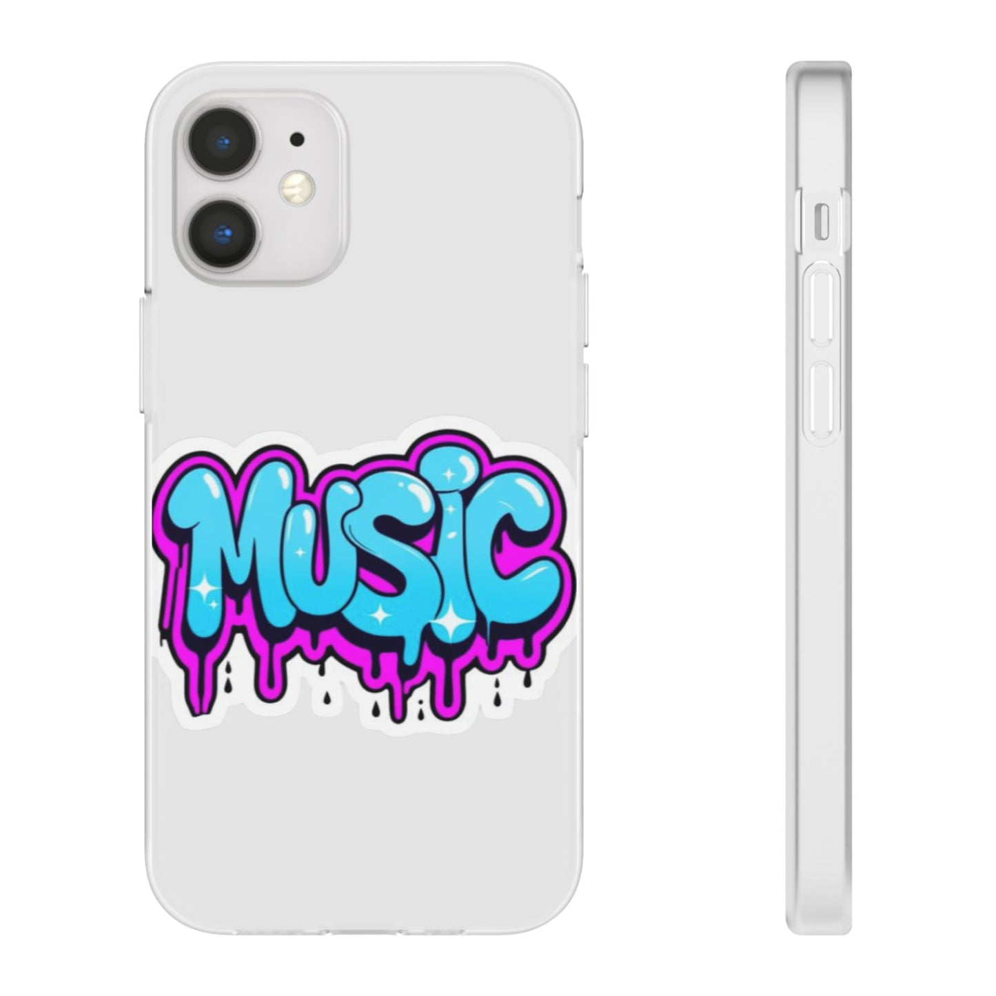 Music Graffiti Phone Case — Trendy Flexible Protective Cover