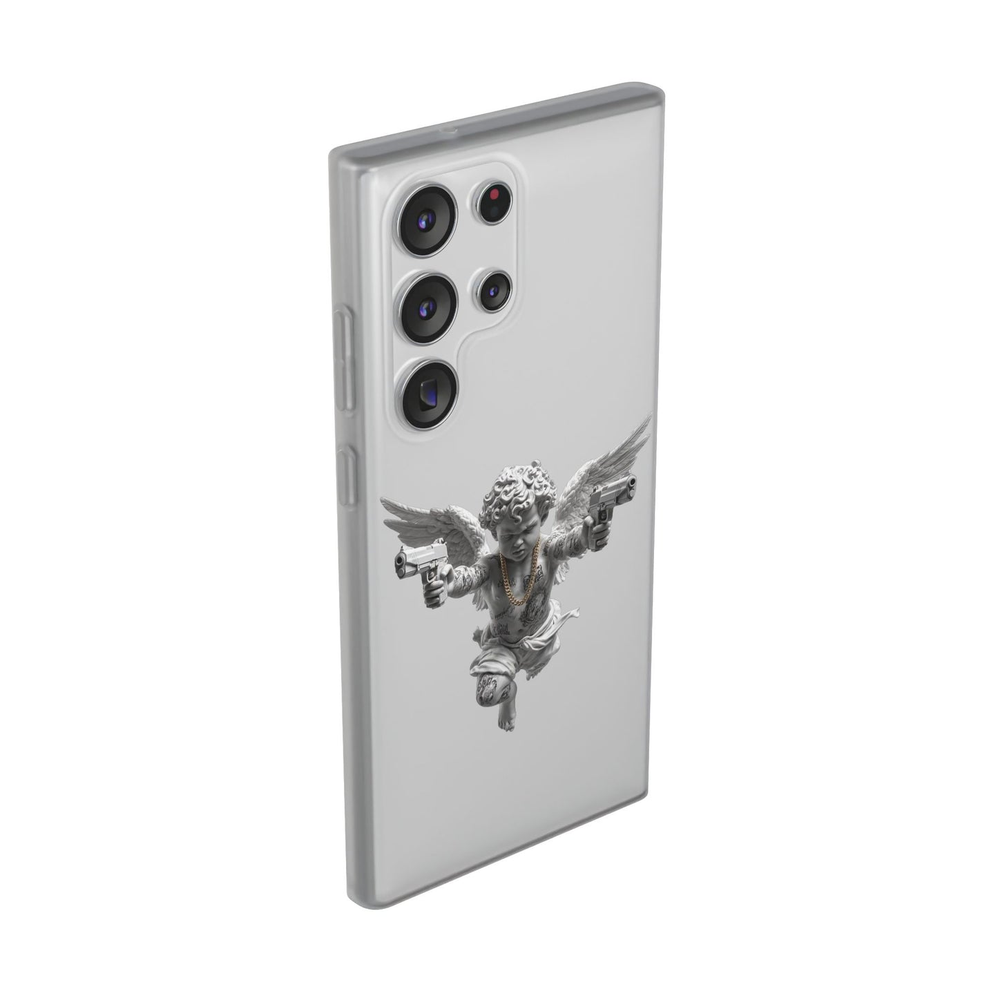 Cherub with Guns Phone Case — Edgy Angel iPhone Case