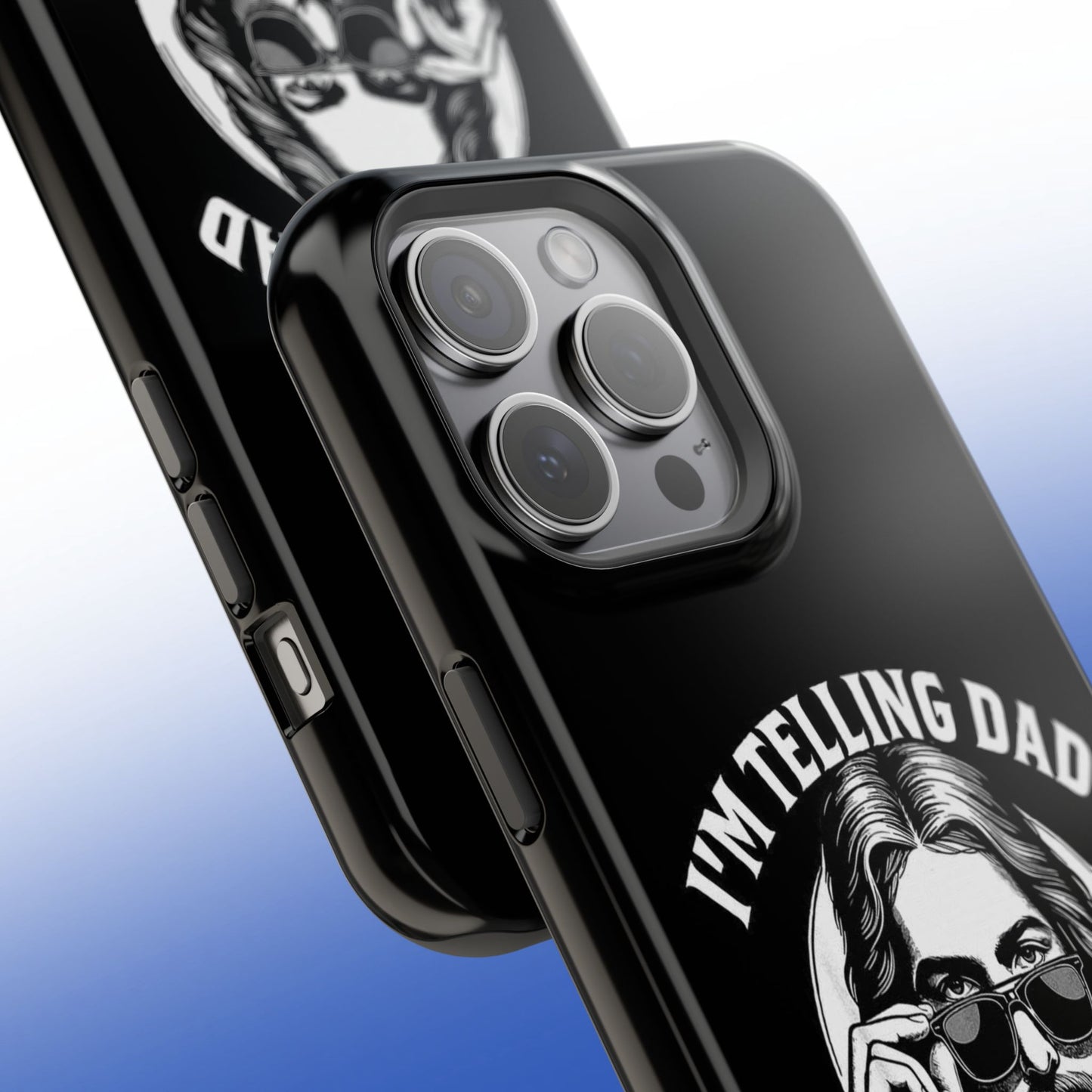 Phone Case — “I’m Telling Dad” Retro Jesus Graphic Impact-Resistant Case