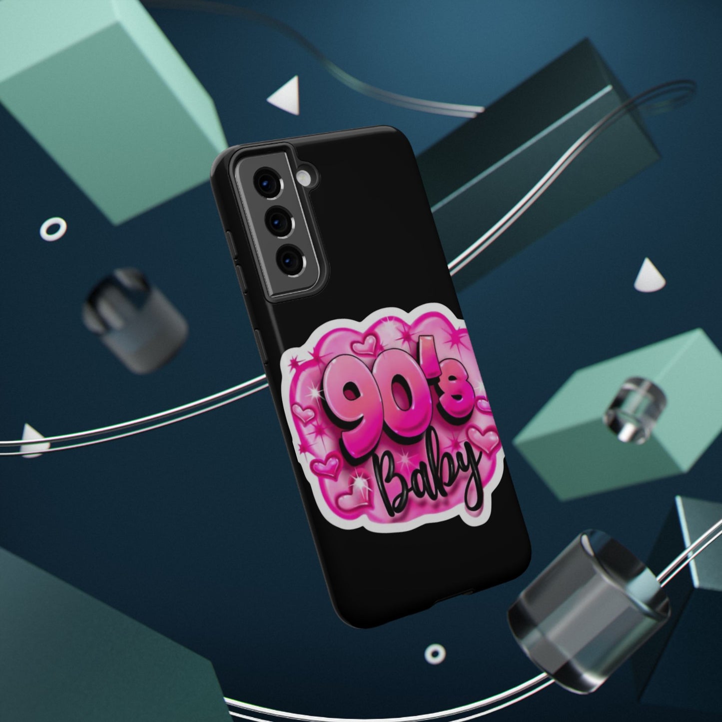Impact-Resistant Case — "90's Baby" Pink Retro Graphic