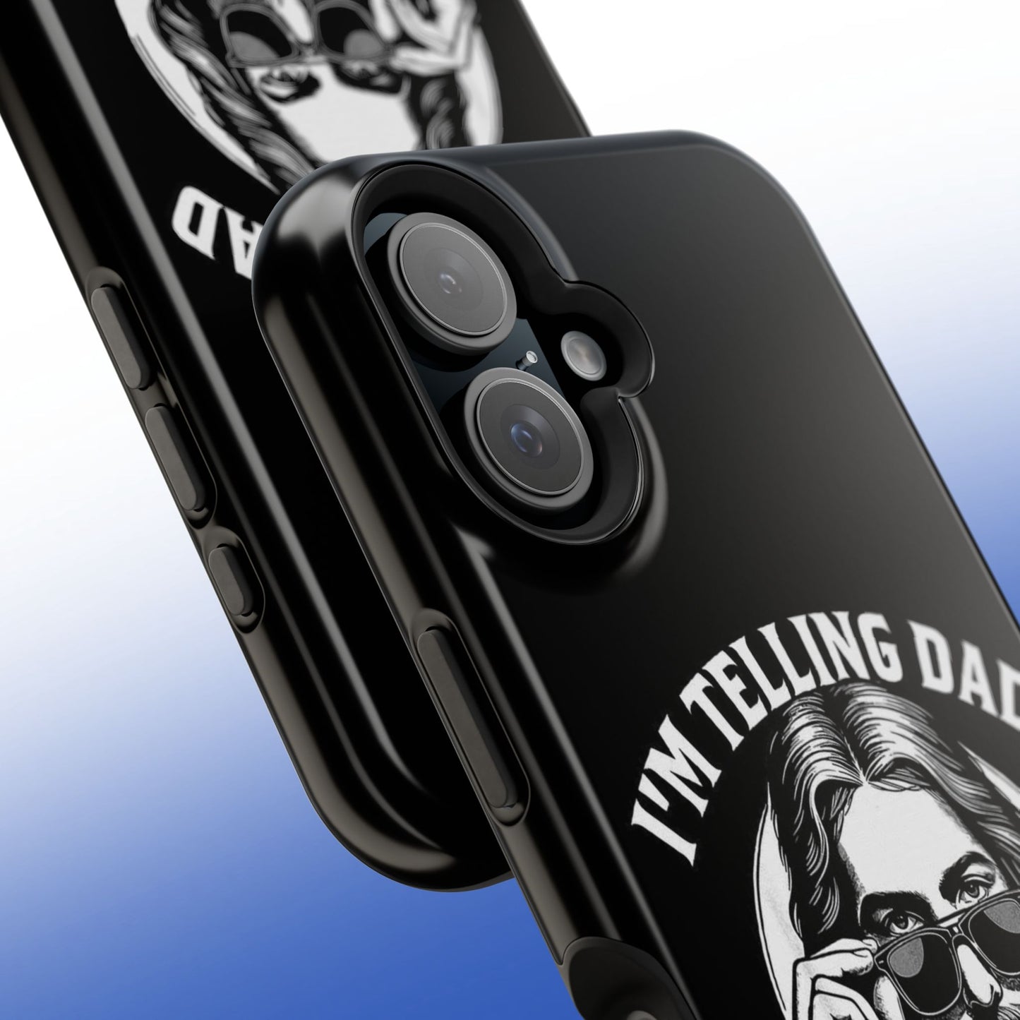 Phone Case — “I’m Telling Dad” Retro Jesus Graphic Impact-Resistant Case