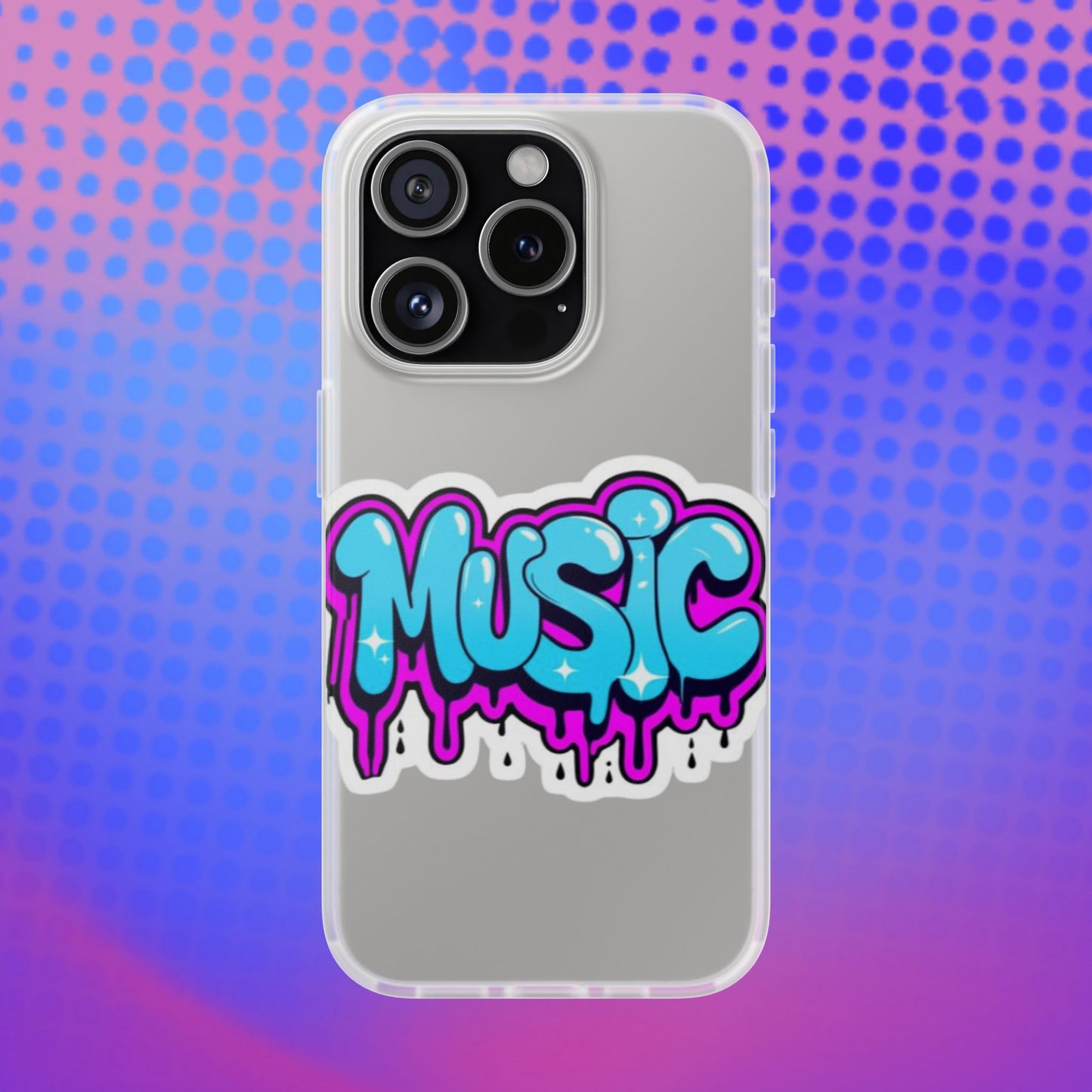Music Graffiti Phone Case — Trendy Flexible Protective Cover
