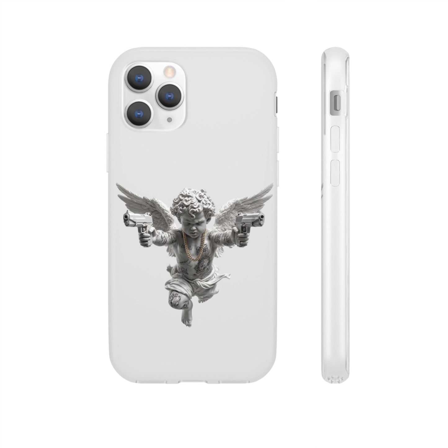 Cherub with Guns Phone Case — Edgy Angel iPhone Case