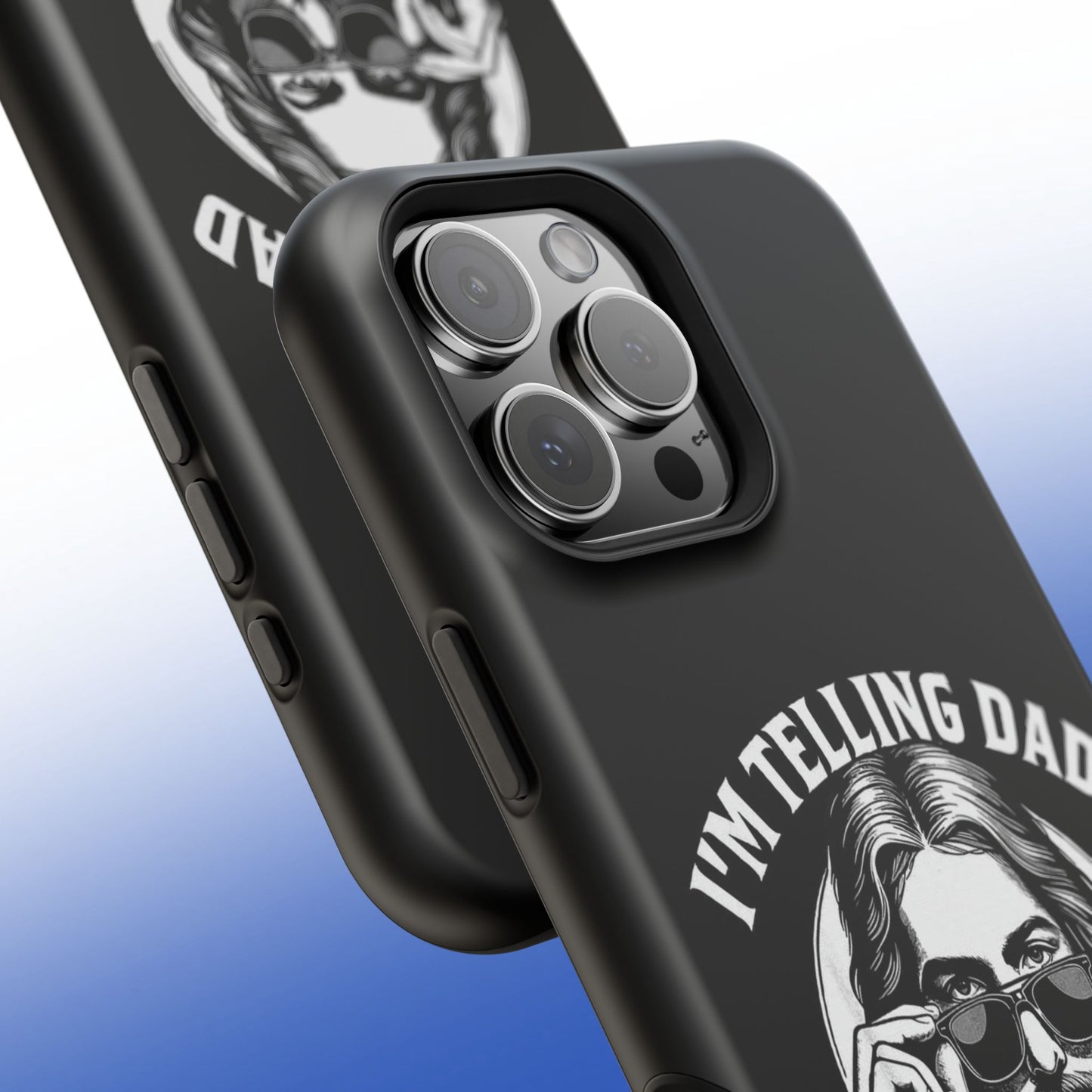 Phone Case — “I’m Telling Dad” Retro Jesus Graphic Impact-Resistant Case