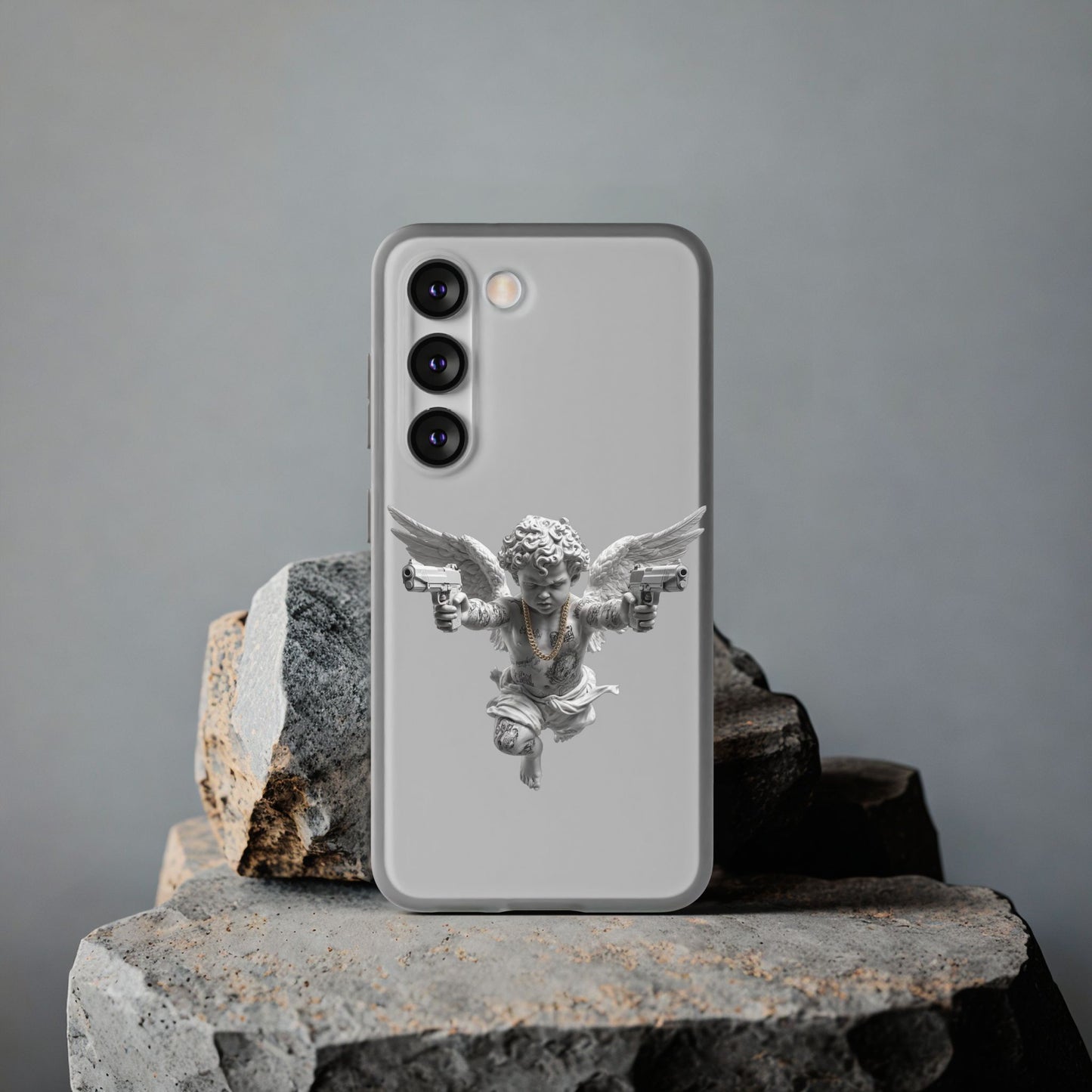 Cherub with Guns Phone Case — Edgy Angel iPhone Case