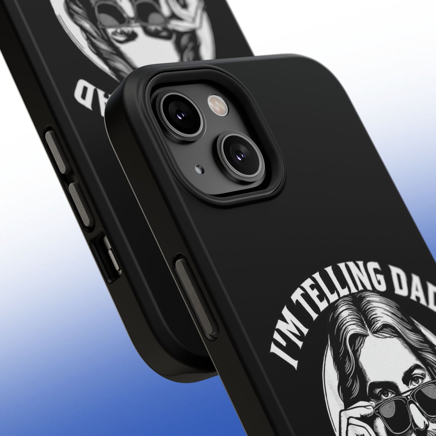 Phone Case — “I’m Telling Dad” Retro Jesus Graphic Impact-Resistant Case