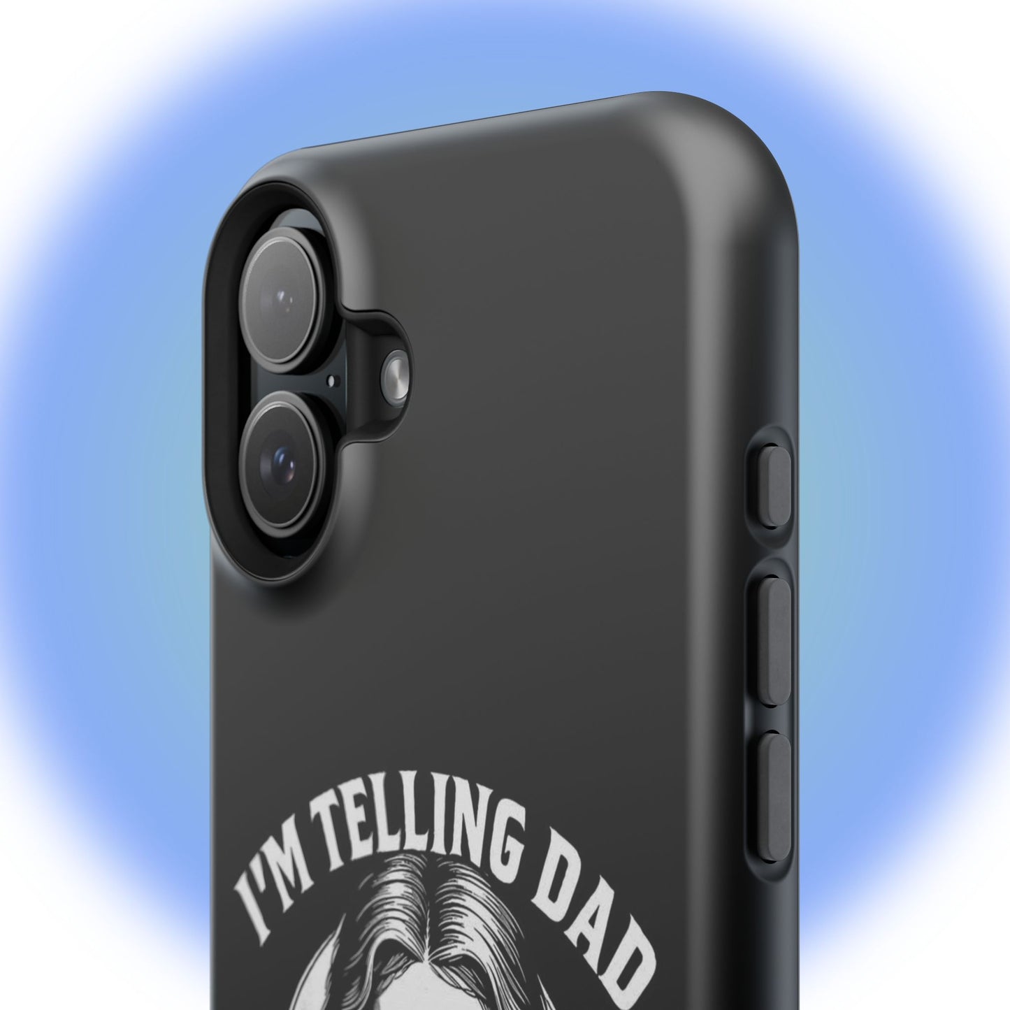 Phone Case — “I’m Telling Dad” Retro Jesus Graphic Impact-Resistant Case