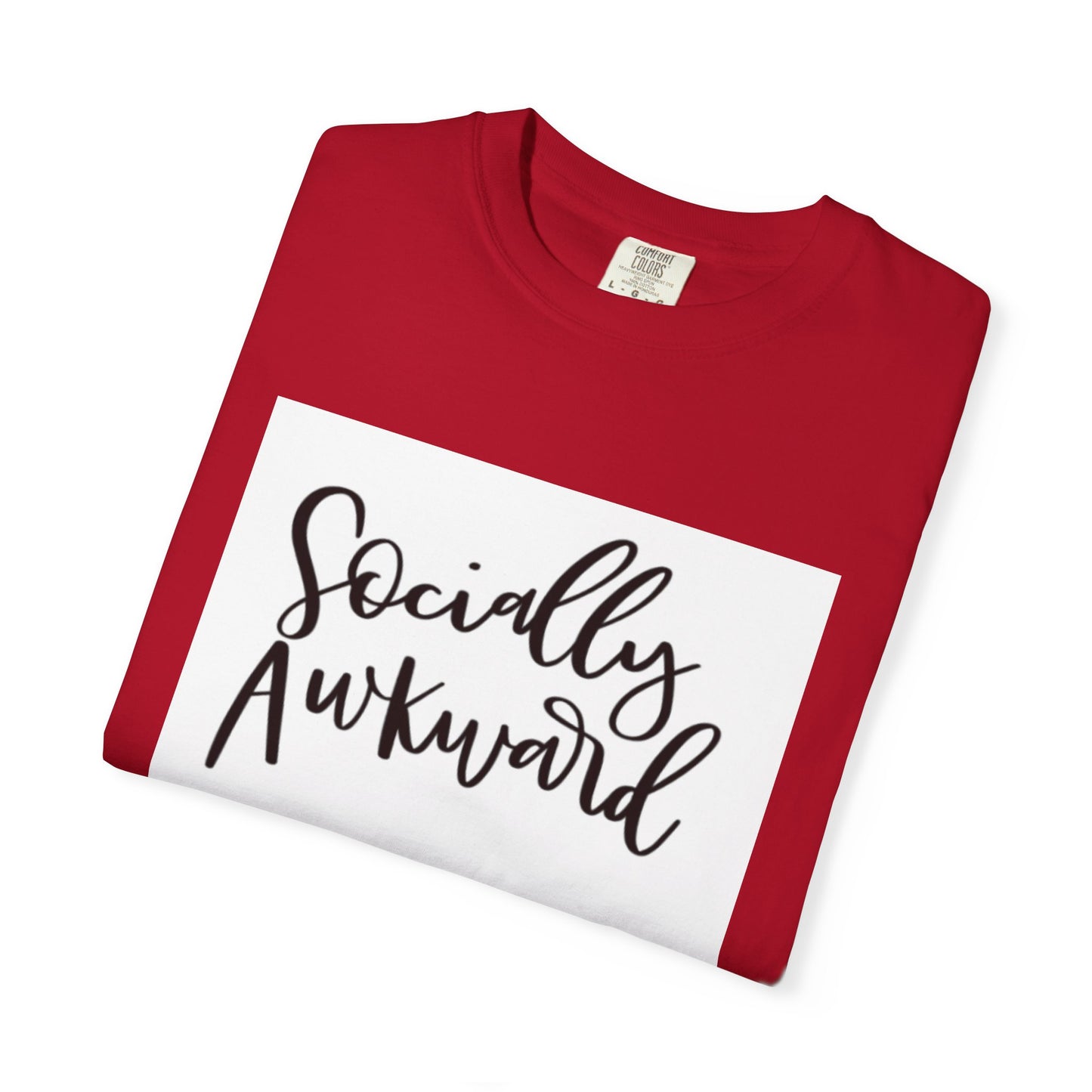 Socially Awkward Unisex Tee, Casual Wear, Gift for Introverts, Funny Shirt, Trendy Fashion