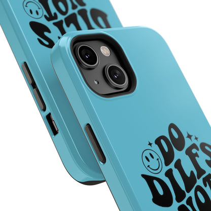Phone Case — "Do Dilfs Not Drugs" Retro Smiley Impact-Resistant Case