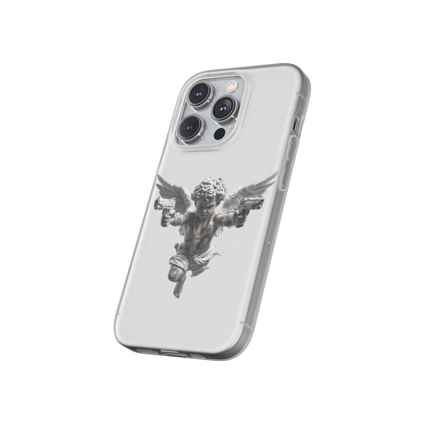 Cherub with Guns Phone Case — Edgy Angel iPhone Case