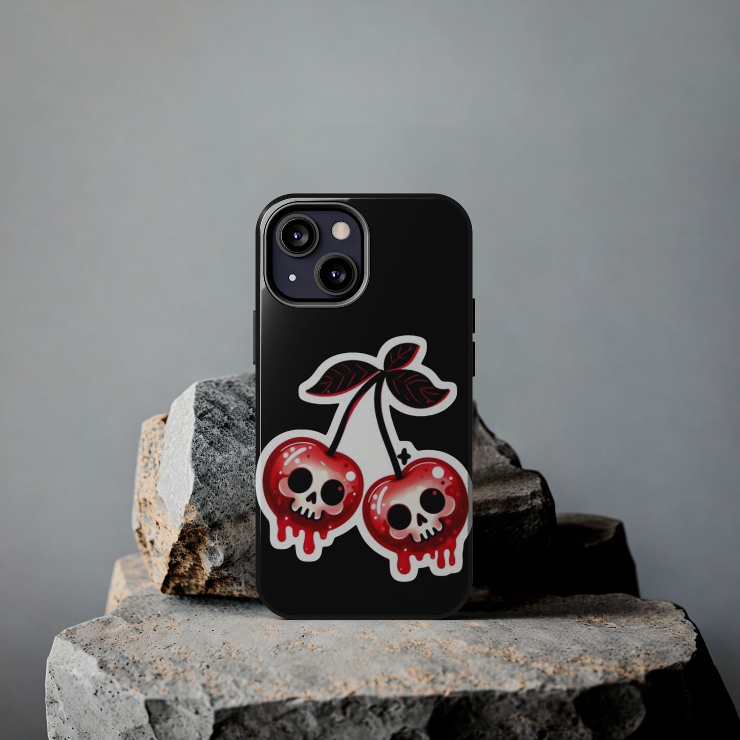 Tough Phone Case — Dripping Skull Cherries Graphic