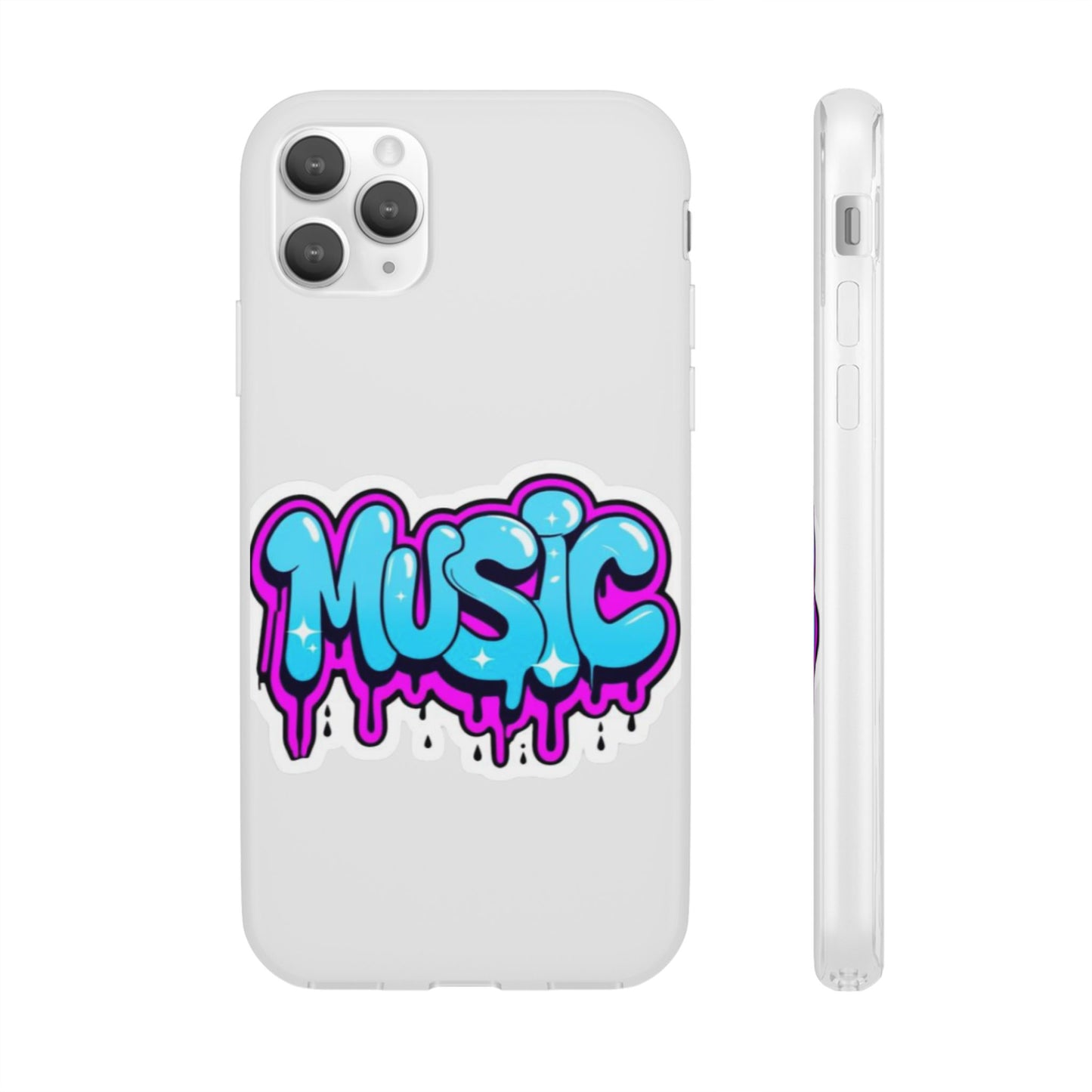 Music Graffiti Phone Case — Trendy Flexible Protective Cover