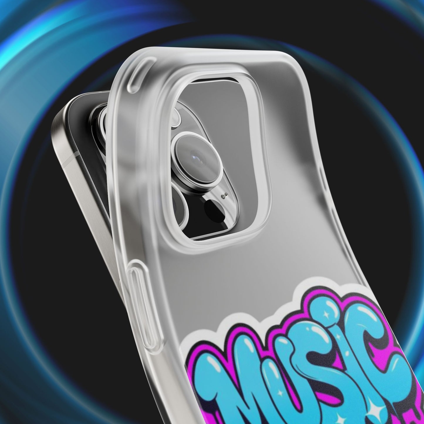 Music Graffiti Phone Case — Trendy Flexible Protective Cover