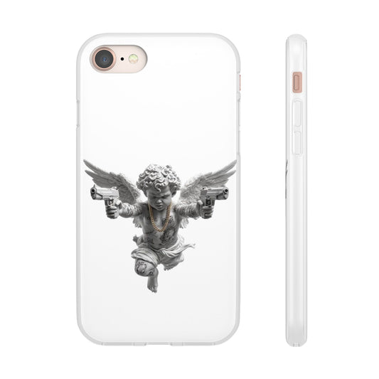 Cherub with Guns Phone Case — Edgy Angel iPhone Case