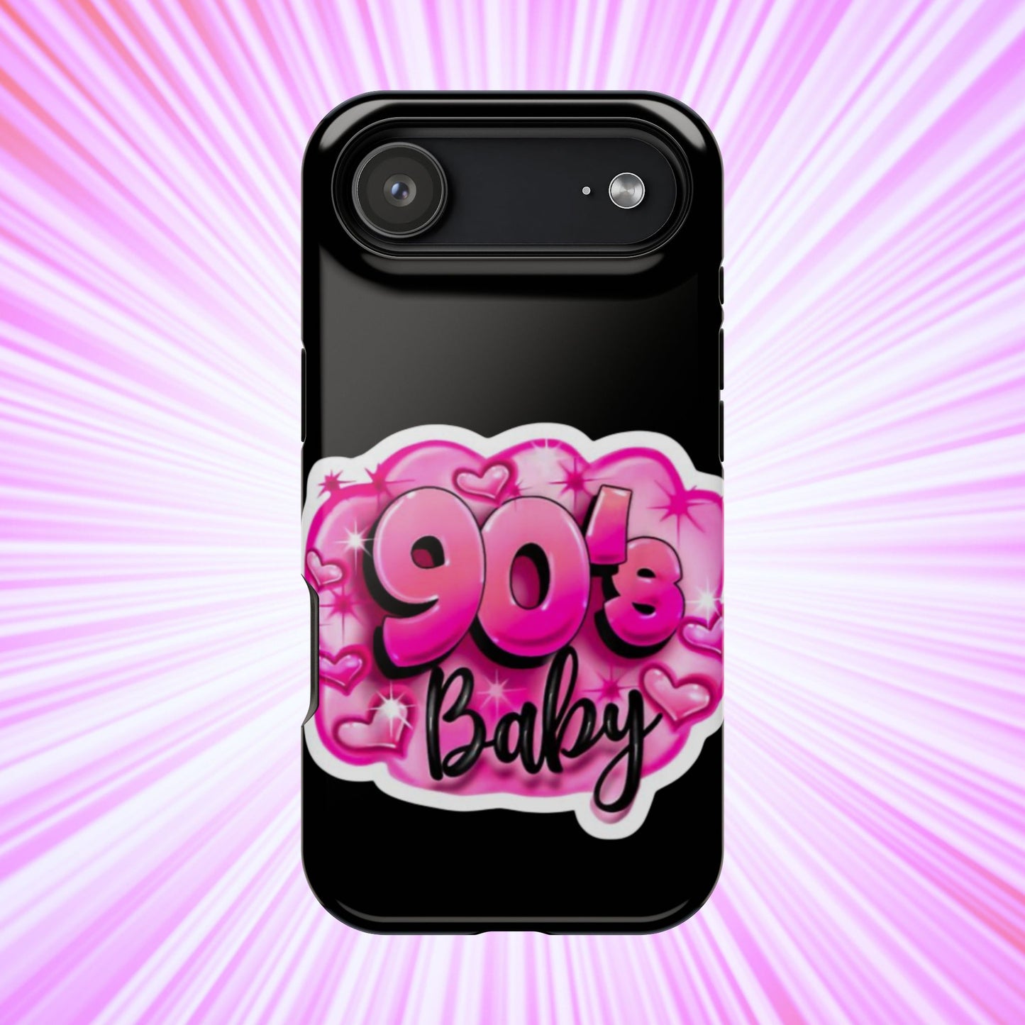 Impact-Resistant Case — "90's Baby" Pink Retro Graphic