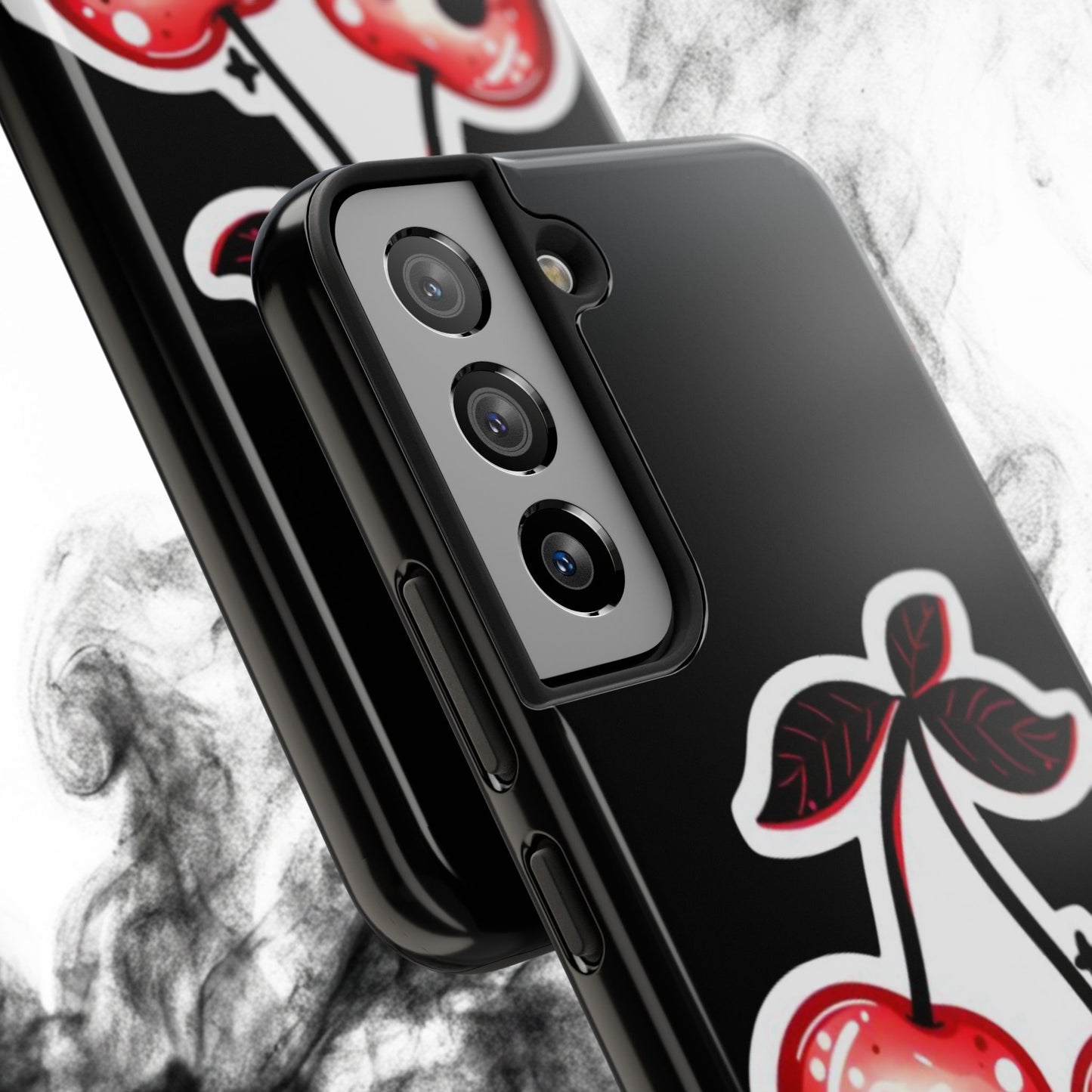Tough Phone Case — Dripping Skull Cherries Graphic