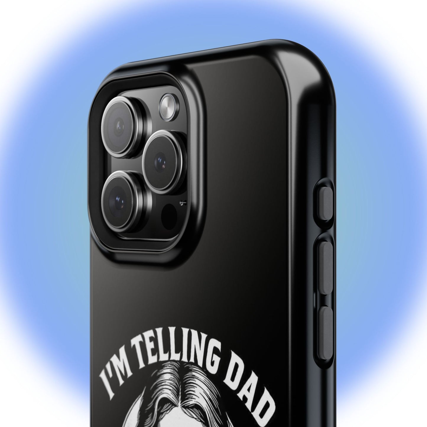 Phone Case — “I’m Telling Dad” Retro Jesus Graphic Impact-Resistant Case