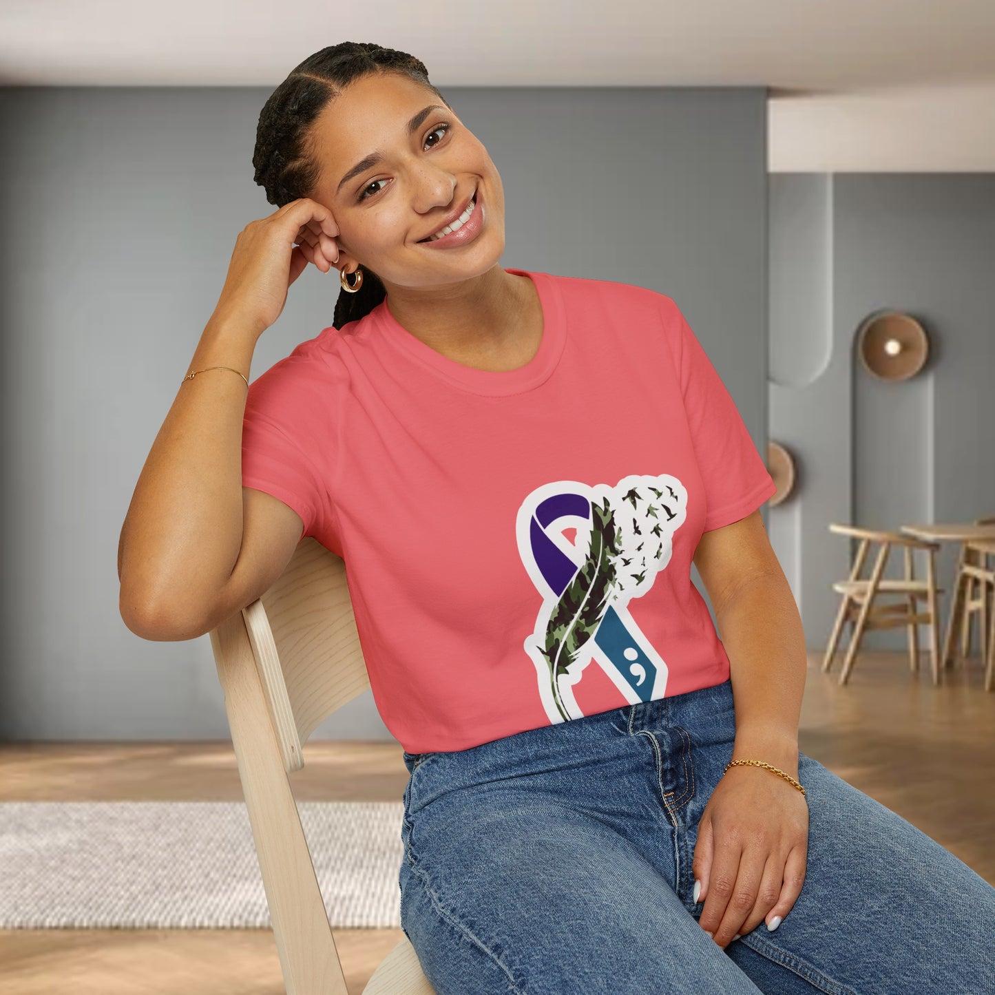 Suicide Awareness Unisex Softstyle T-Shirt (women)