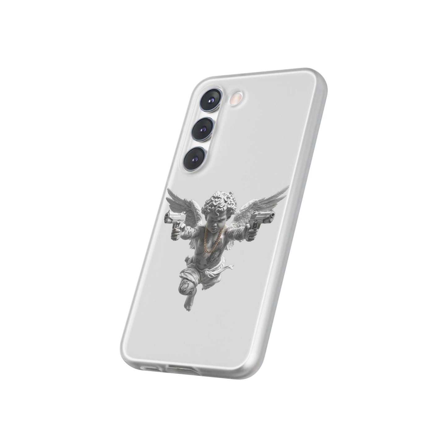 Cherub with Guns Phone Case — Edgy Angel iPhone Case